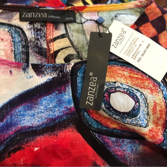 NWT Zanzea collection Bohemian Dress Printed Long Maxi Summer Sundress size XXXL - Picture 2 of 12